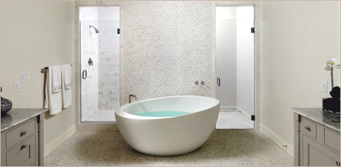 Tower Preserve Brownstone Bathroom with Tub